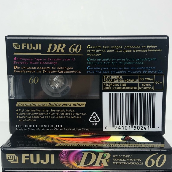 Fuji DR 60 Blank Cassette Normal Position - Picture 3 of 3